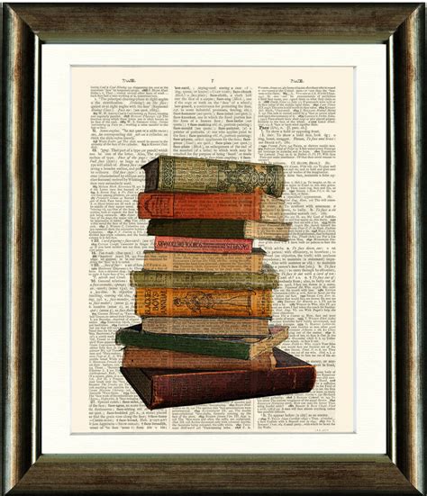 Antique Book page Art Print - Vintage BOOKS Upcycled Dictionary page Wall Art | eBay