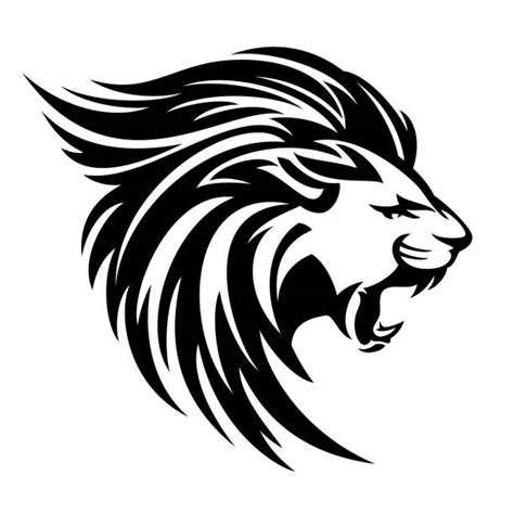 3,200+ Black And White Lion Stock Illustrations, Royalty-Free Vector Graphics & Clip Art - iStock