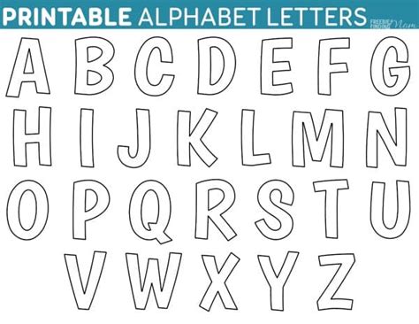 Printable Free Alphabet Templates