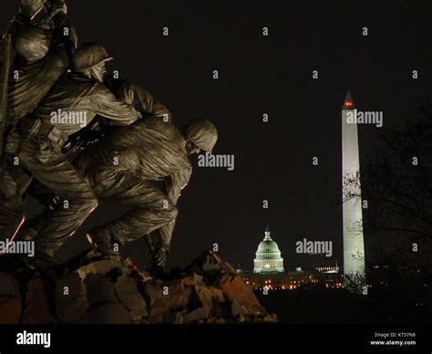 Night view of Washington Monuments Stock Photo - Alamy