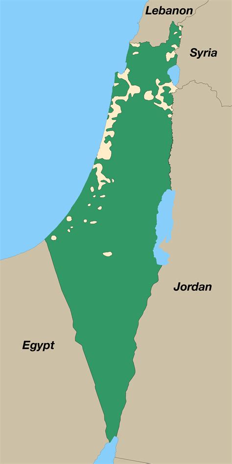 Jewish Palestine Map