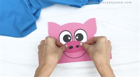 Pig Headband Craft For Kids [Free Template]