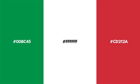 Italian Flag Colors Codes & Meanings