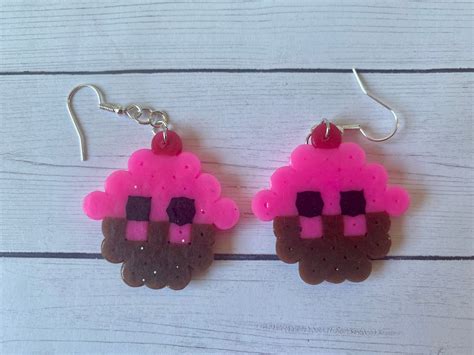 Cute Food Perler Bead Earrings - Etsy Australia