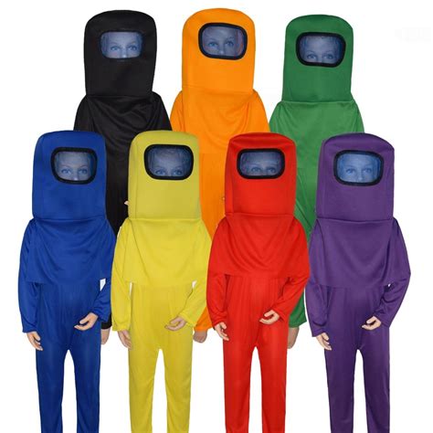 Among Us Costume Halloween Cosplay Character Outfits for Kids - Luckyonesie