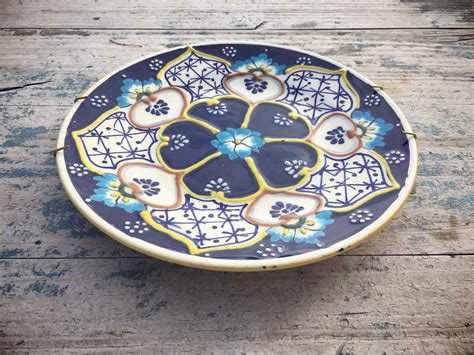 Mexican Plate for Wall Decor Decorative Plates, Mexican Pottery Folk Art, Mexican Decor