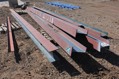 Six Structural Steel I-Beam W10x39 and W12x45 Construction Beams 28' Long | eBay