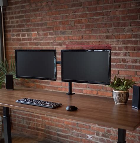 VIVO Dual Monitor Desk Mount Stand Heavy Duty Fully Adjustable Screens up to 27" | eBay