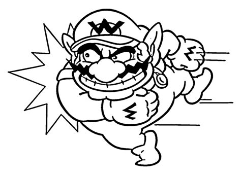 Wario Coloring Pages Printable for Free Download