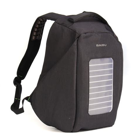 16 inch Waterproof Solar Panel Backpack Laptop USB Charger Outdoor Travel Camping Bags – Alexnld.com