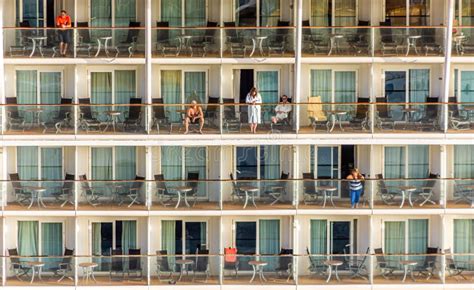 Cruise Ship Passengers on Balconies Editorial Image - Image of view, balcony: 167726695