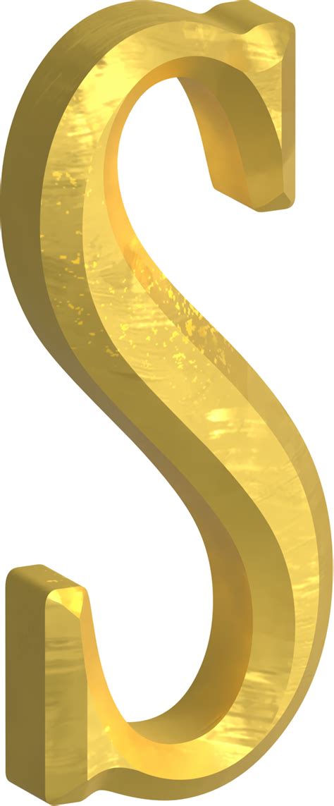 Golden letter illustration 35666244 PNG