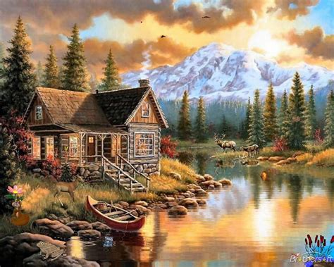 Log Cabin Wallpapers and Screensavers - WallpaperSafari