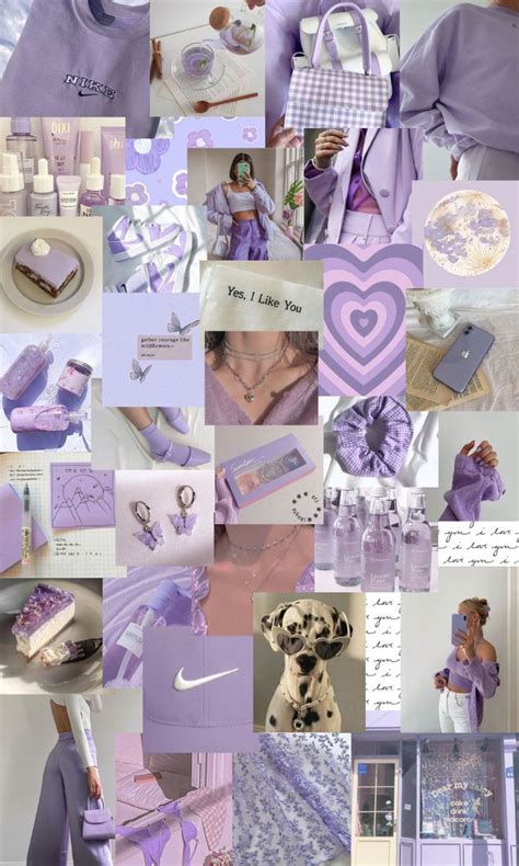 a collage of purple and lavender colors