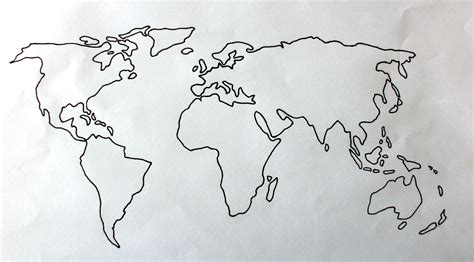 Awasome World Map Sketch Ideas – World Map Blank Printable