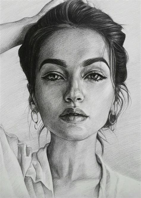 Beautiful Portrait Drawing - Woman Portrait Drawing | Pencil portrait drawing, Portrait drawing ...