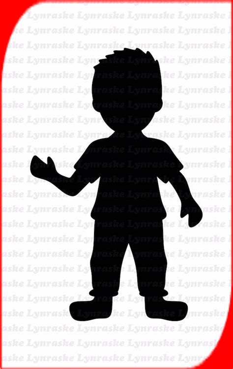 Boy Silhouette SVG svg dxf Cricut Silhouette Cut File | Etsy