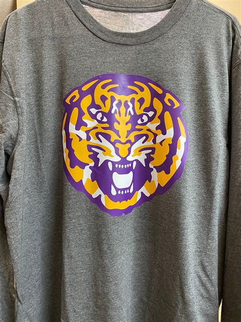 LSU Tigers Louisiana Tigers Vinyl Shirt - Etsy