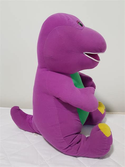 Large Barney Plush Toy, Babies & Kids, Toys & Walkers on Carousell