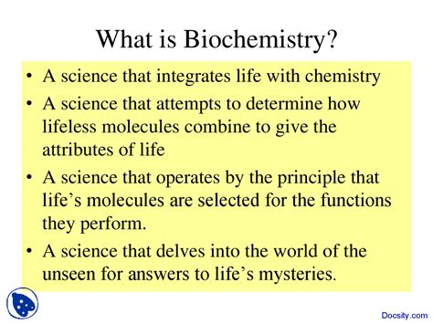 What is biochemistry? - Healthy Food Near Me