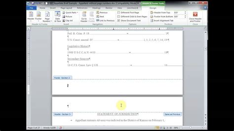 How to insert different format page numbers in word 2007 - streetholden