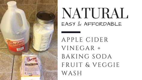 Natural & Affordable DIY Vinegar + Baking Soda Fruit & Vegetable Wash - It's Me Lady G