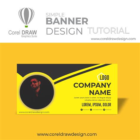 Coreldraw How to make a beautiful banner Digital Graphics Tutorial Coreldraw for Beginners ...