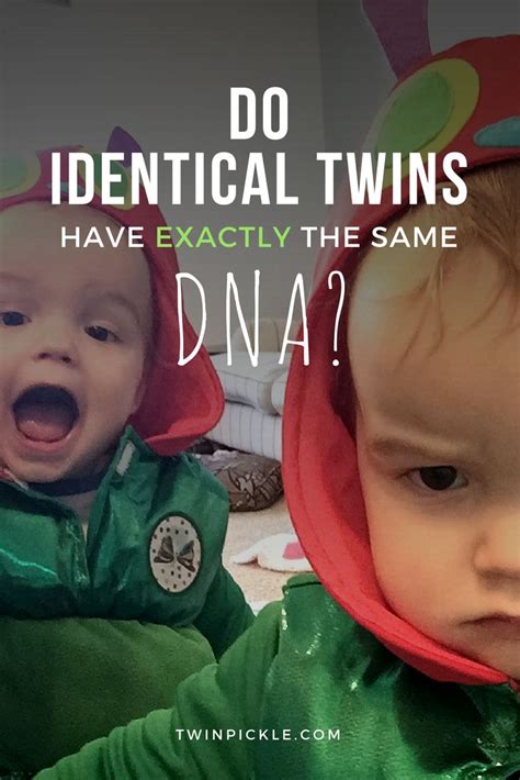 Do Identical Twins Have the Same DNA? | Identical twins, Twins, Twin mom