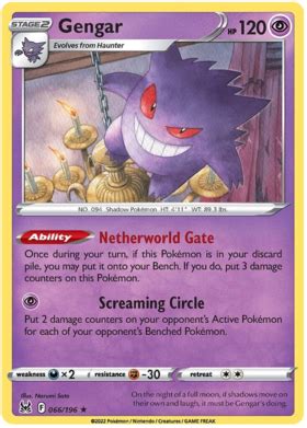 "gengar" Pokemon Cards