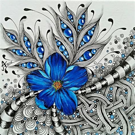 Zentangle artwork, Zentangle art, Tangle art