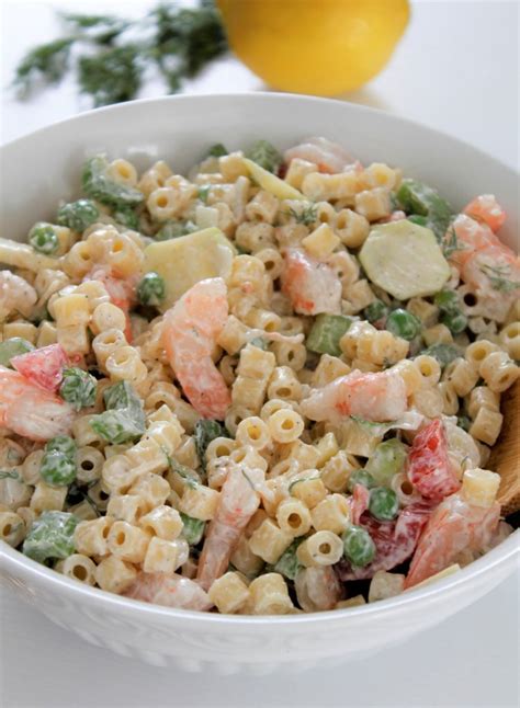 Creamy Shrimp Pasta Salad!