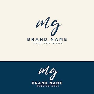 Premium Vector | MG Logo Design Template Vector Graphic Branding Element.