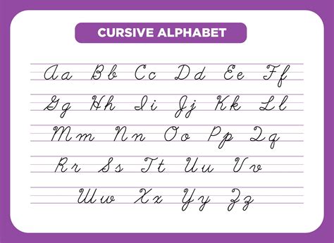 Cursive Alphabet - 10 Free PDF Printables | Printablee