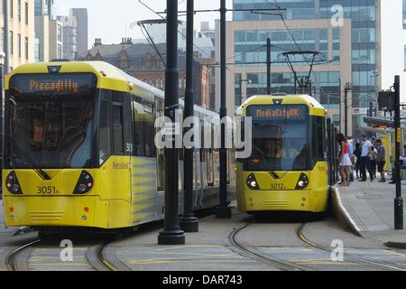 St Peters Square Tram Stop Stock Photo - Alamy