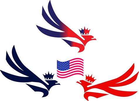 American flag with eagle background 8745686 Vector Art at Vecteezy