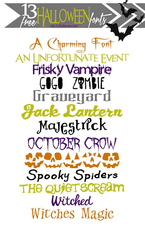 13 FREE Halloween fonts