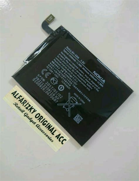 Jual Batre Batrei Battery Nokia Lumia 1520 BV4BW - BV 4BW Original di lapak Alfarizky Original ...