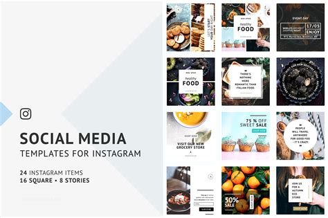 Instagram Social Media Templates (38901) | Presentation Templates | Design Bundles