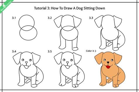 How To Draw A Dog Step By Step For Kids Easy