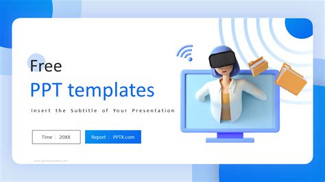 3d animated powerpoint templates free download free PPT Template