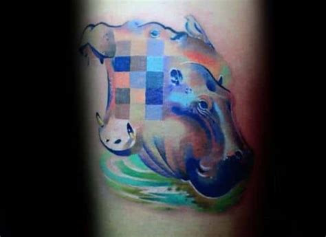 60 Hippo Tattoo Designs For Men - Animal Ink Ideas