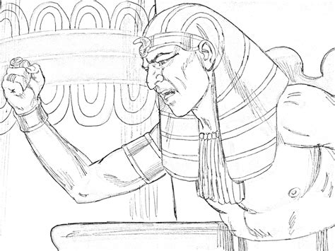 Moses And Pharaoh Coloring Pages Coloring Pages