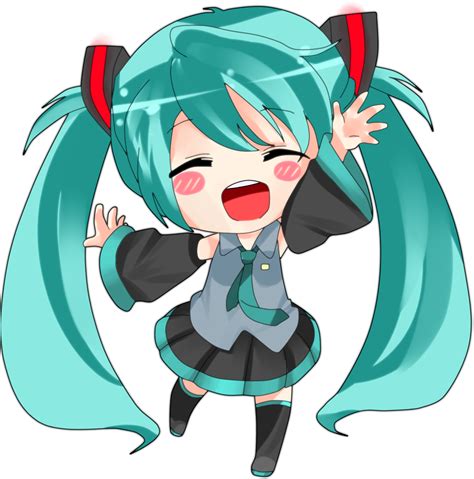 Hatsune Miku Cute Anime Girl Reading