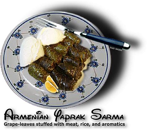 ARMENIAN MEAT AND RICE FILLED ROLLED GRAPE LEAVES - http://www.thegutsygourmet.net/sarma.html