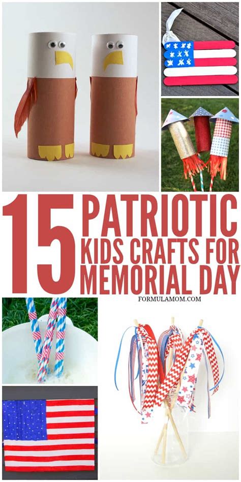 15 Patriotic Crafts for Kids #memorialday #4thofjuly