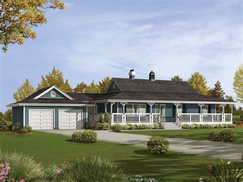 Lovely Ranch House Plans With Wrap Around Porch - New Home Plans Design