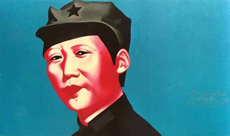 Chairman Mao, dated 2003, from Li Shan’s Rouge series, oil on canvas. Photo courtesy Shanghart ...