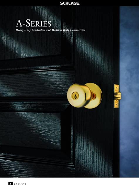 Schlage A Series | PDF | Lock (Security Device) | Door