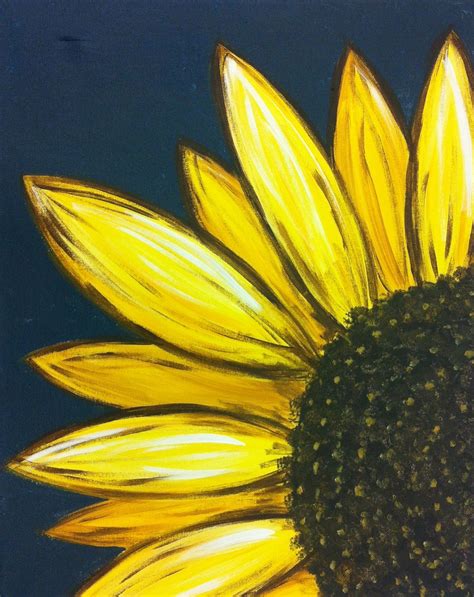 Acrylic Sunflower Painting Easy - SUNFLOWER