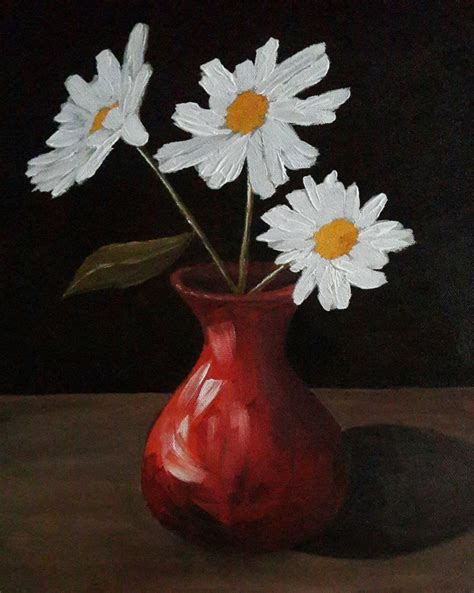 Daisies Still Life Painting Original Acrylic Painting Flower